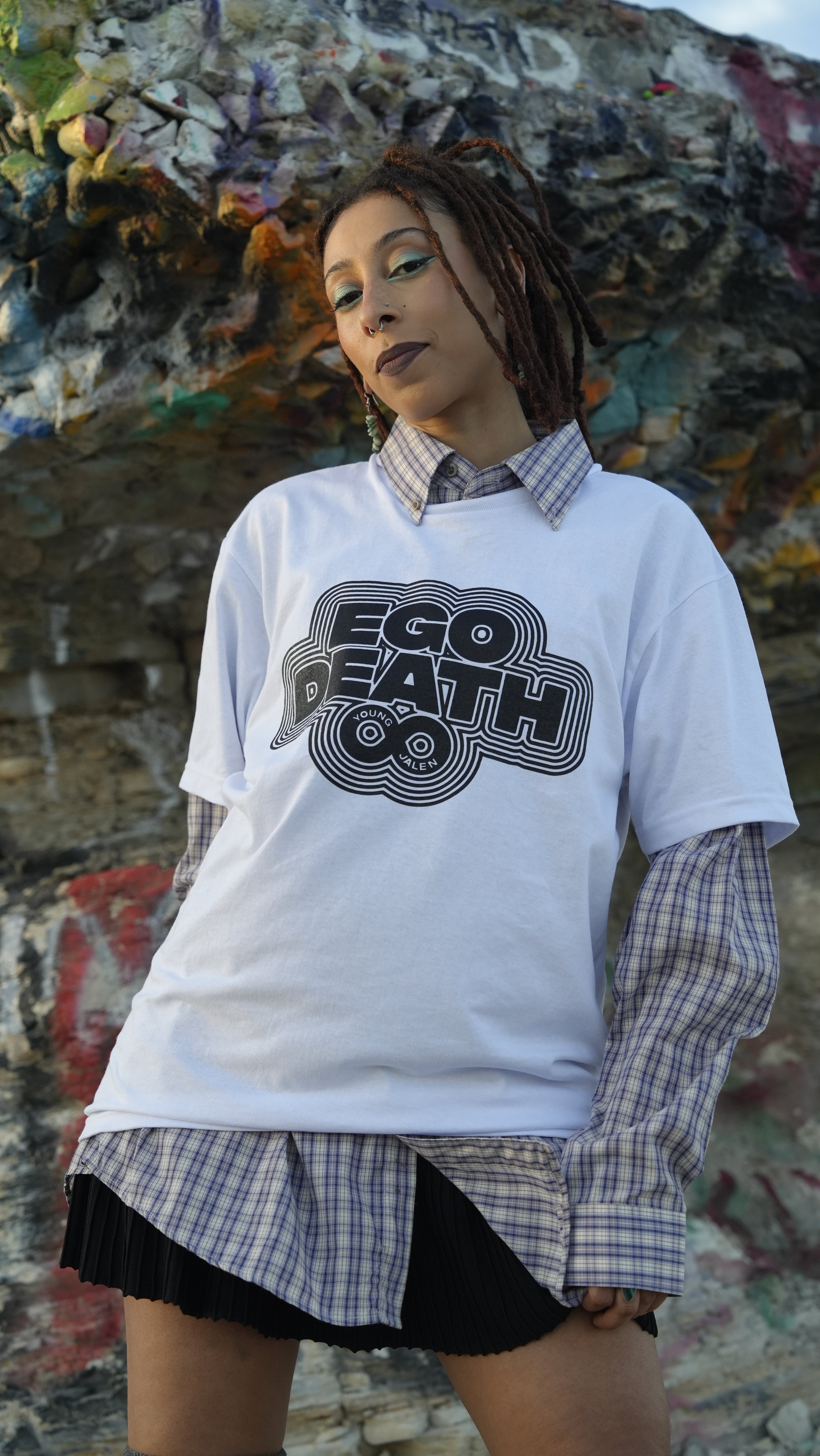 White Ego Death Pro-Club T-Shirt