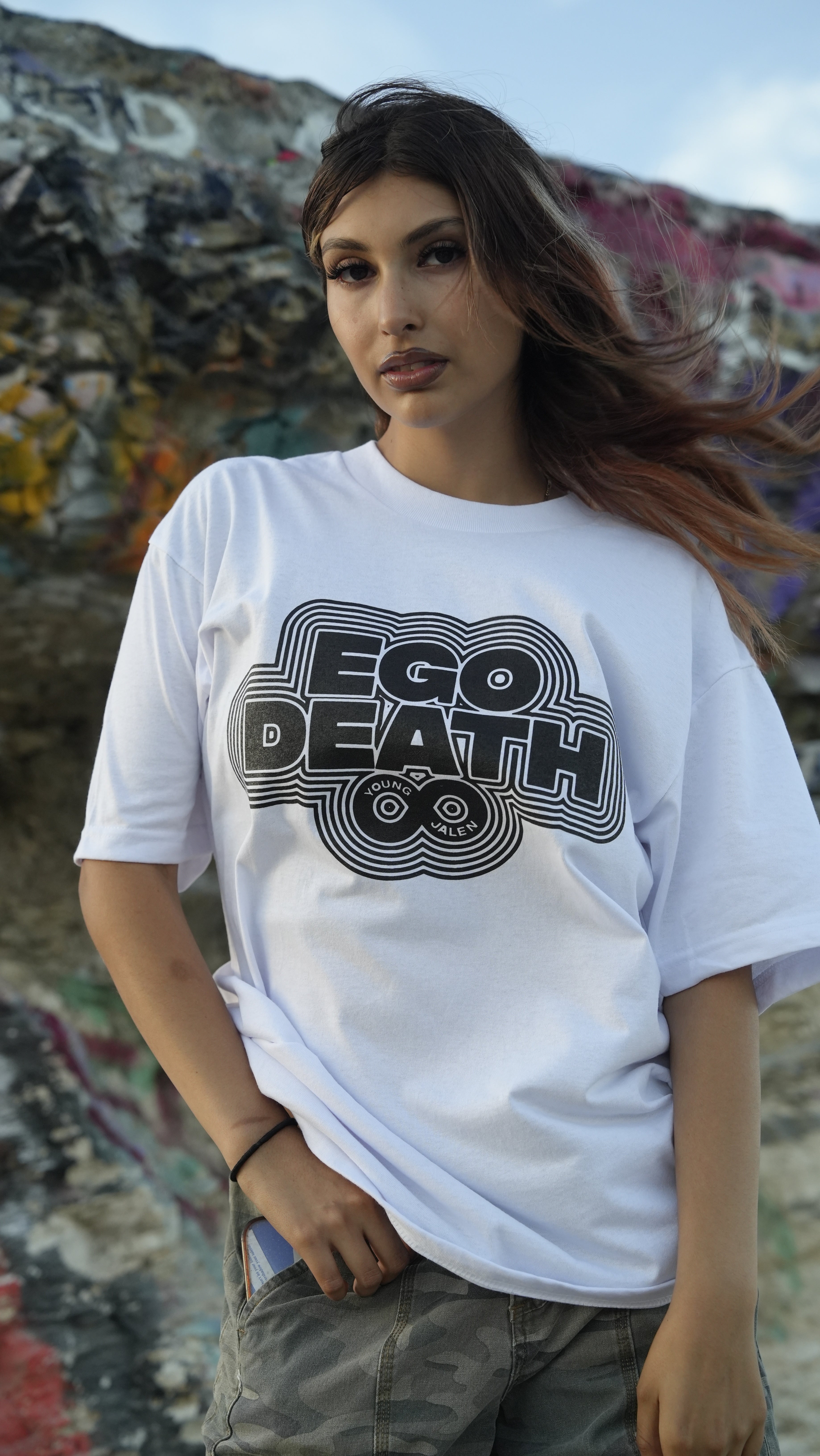 White Ego Death Pro-Club T-Shirt
