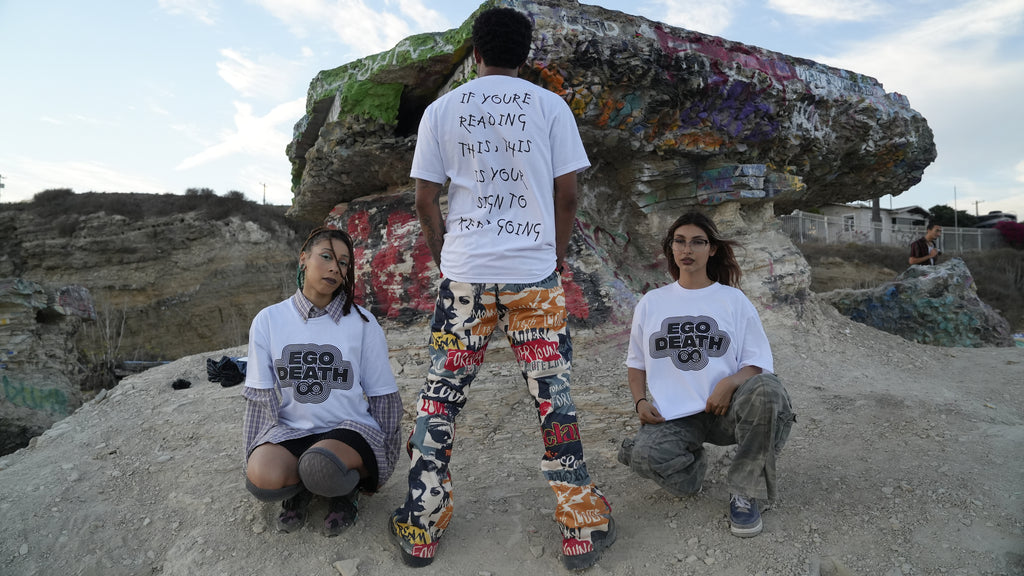 White Ego Death Pro-Club T-Shirt