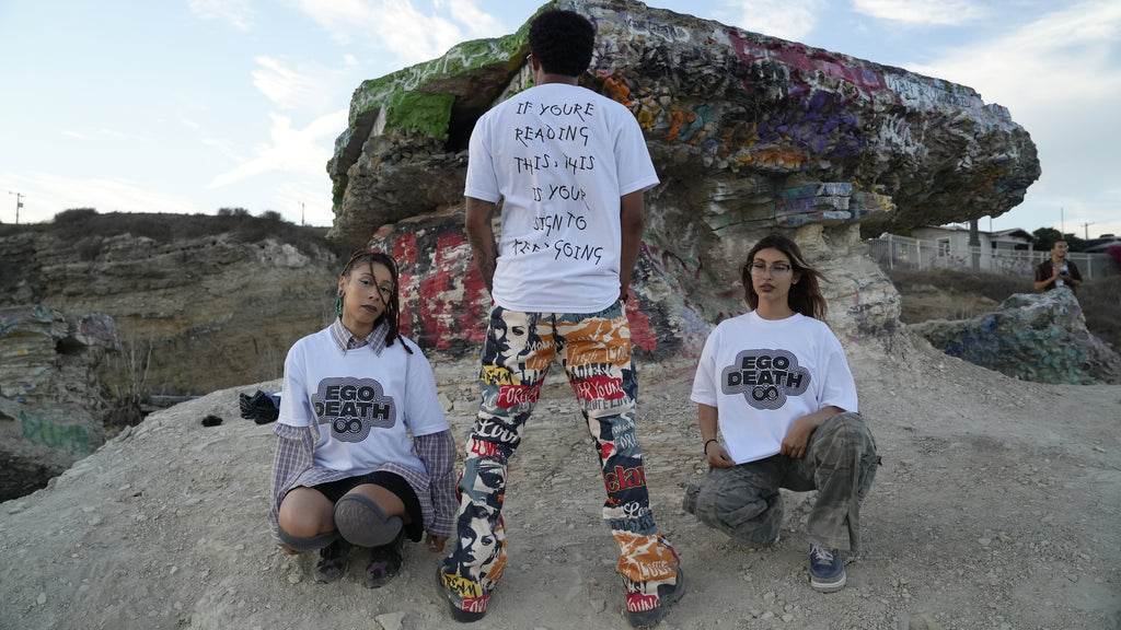 White Ego Death Pro-Club T-Shirt